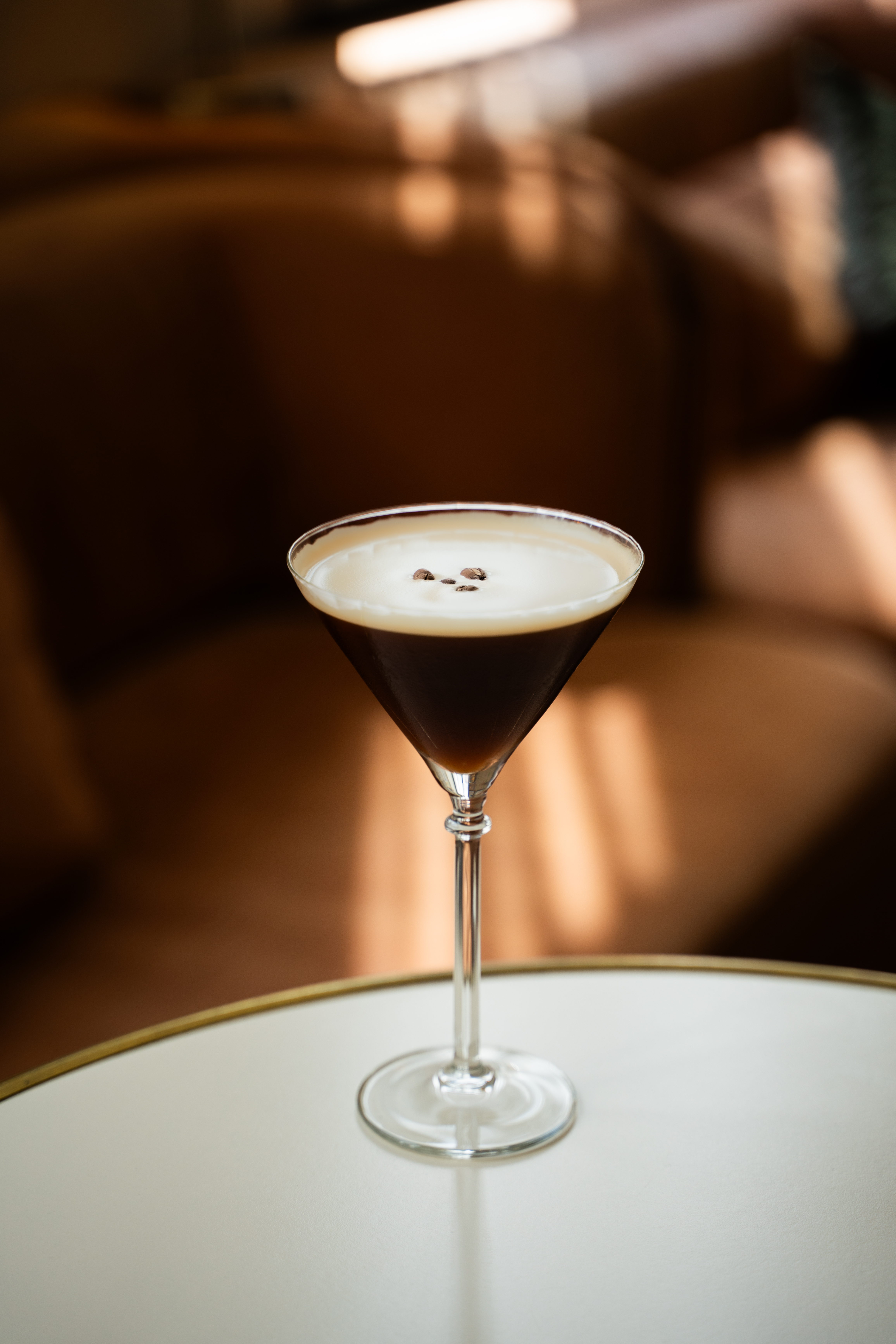 Espresso martini cocktail.